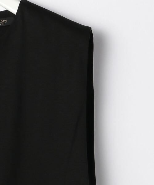 closet story（クローゼットストーリー）の「＜closet story（クローゼットストーリー）＞カタタック ノースリーブ カットソー（Tシャツ/カットソー・レディース・ホワイト/ブラック・FREE）」の16枚目の写真