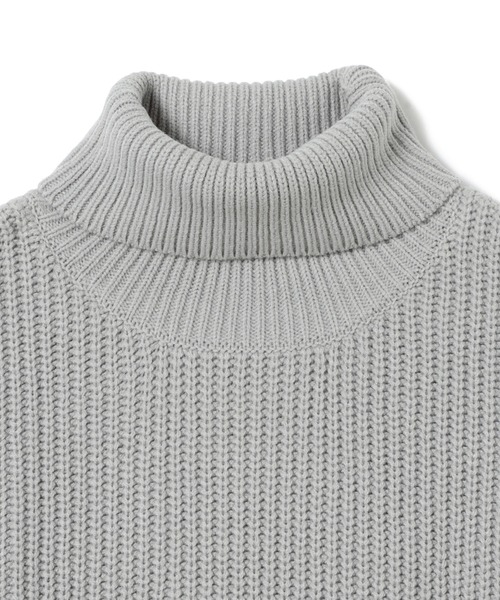 BeAMS DOT（ビームスドット）の「【WEB限定】BeAMS DOT / リンキング オーバー タートルネックニット（ニット/セーター・メンズ・ブラウン系その他4/ブラック系その他2・MEDIUM/LARGE）」の3枚目の写真