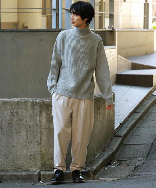 BeAMS DOT（ビームスドット）の「【WEB限定】BeAMS DOT / リンキング オーバー タートルネックニット（ニット/セーター・メンズ・ブラウン系その他4/ブラック系その他2・MEDIUM/LARGE）」の15枚目の写真