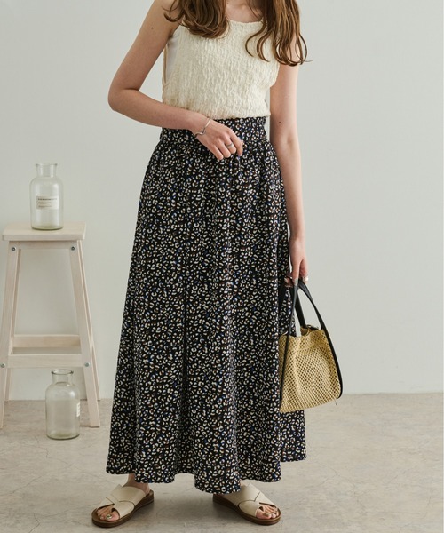 Ambre Neige（アンブルネージュ）の「2WAYシャーリングノースリーブ／【WEB/EC限定商品】（タンクトップ・レディース・ライトグリーン/アイボリー/ライトベージュ・FREE）」の9枚目の写真