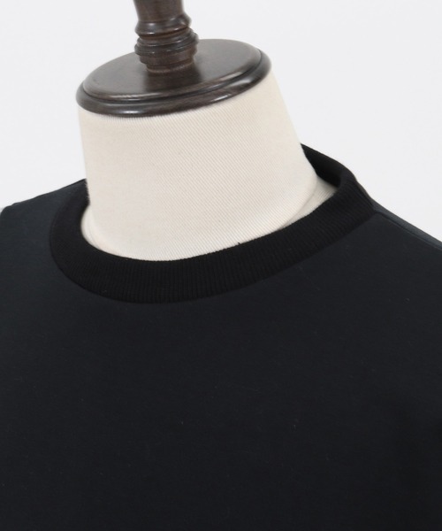 ANGENEHM（アンゲネーム）の「mlt3490-Cardboard Knit & Knit sew Switch Pullover (MADE IN JAPAN) プルオーバー（スウェット・メンズ・ブラック×グレー/ベージュ系その他・M/L）」の15枚目の写真