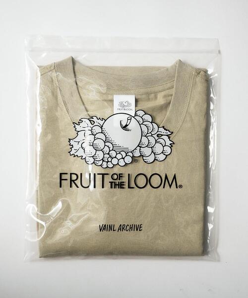VAINL ARCHIVE（ヴァイナルアーカイブ）の「【別注】 ＜VAINL ARCHIVE × FRUIT OF THE LOOM＞ /Tシャツ（Tシャツ/カットソー・メンズ・ホワイト/ベージュ/パープル/オリーブ・SMALL/MEDIUM/LARGE）」の5枚目の写真
