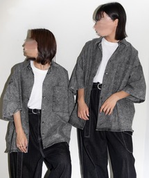 ケミカルデニムBIGシャツ（ユニセックス）