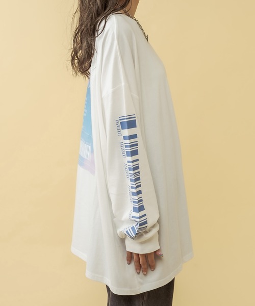 RASVOA(ラスボア)の「SAVEME MARTロンT(Tシャツ/カットソー・レディース・ブラック/オフホワイト・FREE)」の8枚目の写真