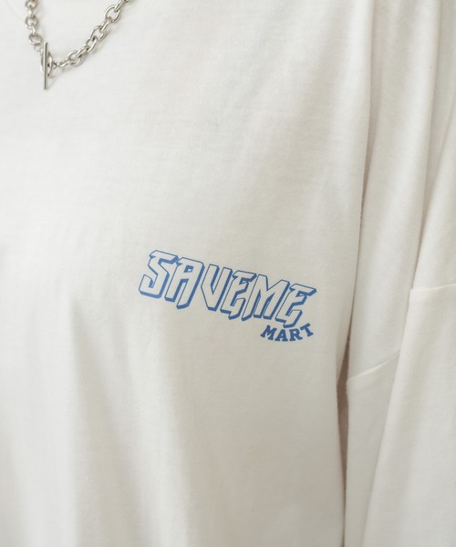 RASVOA(ラスボア)の「SAVEME MARTロンT(Tシャツ/カットソー・レディース・ブラック/オフホワイト・FREE)」の6枚目の写真