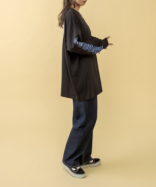 RASVOA(ラスボア)の「SAVEME MARTロンT(Tシャツ/カットソー・レディース・ブラック/オフホワイト・FREE)」の13枚目の写真