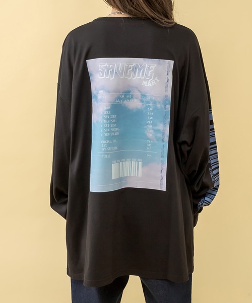 RASVOA(ラスボア)の「SAVEME MARTロンT(Tシャツ/カットソー・レディース・ブラック/オフホワイト・FREE)」の11枚目の写真