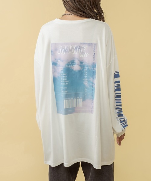 RASVOA(ラスボア)の「SAVEME MARTロンT(Tシャツ/カットソー・レディース・ブラック/オフホワイト・FREE)」の3枚目の写真