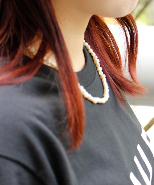 ALWAYS GOOD TIME（オルウェイズグッドタイム）の「【天然バロックパールネックレス】淡水パール／シルバー・ゴールド／ユニセックス（ネックレス・レディース・ホワイト/シルバー/ゴールド/シルバー系その他/シルバー系その他3/ゴールド系その他/ゴールド系その他3/ゴールド系その他4/シルバー系その他4・FREE）」の21枚目の写真