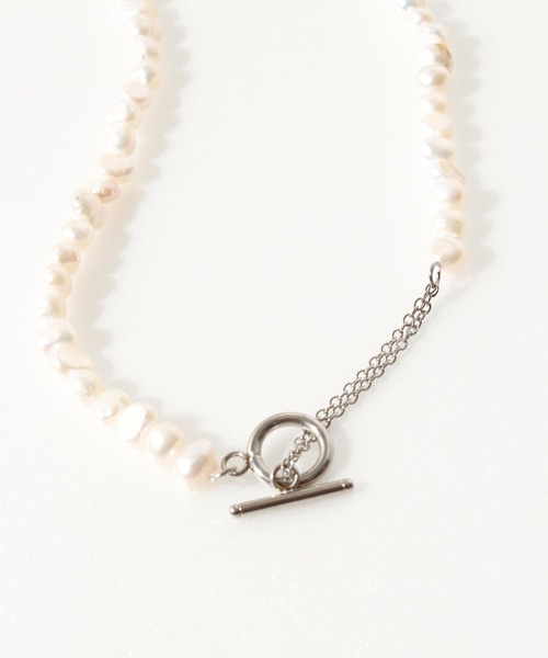 ALWAYS GOOD TIME（オルウェイズグッドタイム）の「【天然バロックパールネックレス】淡水パール／シルバー・ゴールド／ユニセックス（ネックレス・レディース・ホワイト/シルバー/ゴールド/シルバー系その他/シルバー系その他3/ゴールド系その他/ゴールド系その他3/ゴールド系その他4/シルバー系その他4・FREE）」の18枚目の写真