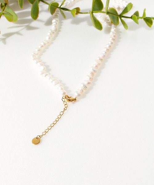 ALWAYS GOOD TIME（オルウェイズグッドタイム）の「【天然バロックパールネックレス】淡水パール／シルバー・ゴールド／ユニセックス（ネックレス・レディース・ホワイト/シルバー/ゴールド/シルバー系その他/シルバー系その他3/ゴールド系その他/ゴールド系その他3/ゴールド系その他4/シルバー系その他4・FREE）」の17枚目の写真