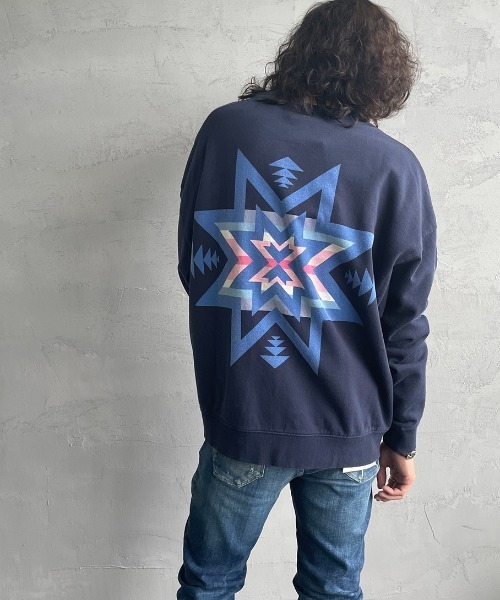 PENDLETON（ペンドルトン）の「【Begin 12月号掲載】[PENDLETON/ペンドルトン] 別注 バックプリントスウェット（スウェット・レディース・ホワイト/ブラック/ネイビー/グレー・S/M/L/XL）」の20枚目の写真