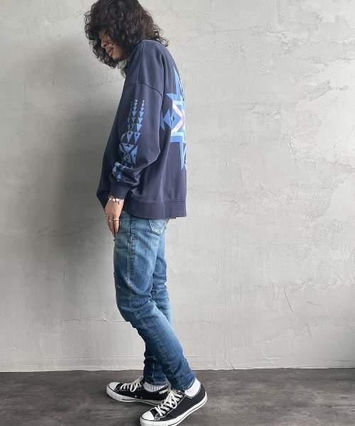 PENDLETON（ペンドルトン）の「【Begin 12月号掲載】[PENDLETON/ペンドルトン] 別注 バックプリントスウェット（スウェット・レディース・ホワイト/ブラック/ネイビー/グレー・S/M/L/XL）」の12枚目の写真