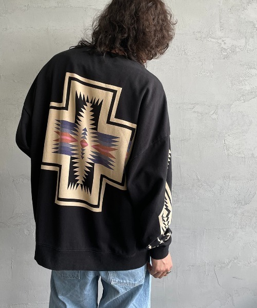 PENDLETON（ペンドルトン）の「【Begin 12月号掲載】[PENDLETON/ペンドルトン] 別注 バックプリントスウェット（スウェット・レディース・ホワイト/ブラック/ネイビー/グレー・S/M/L/XL）」の16枚目の写真