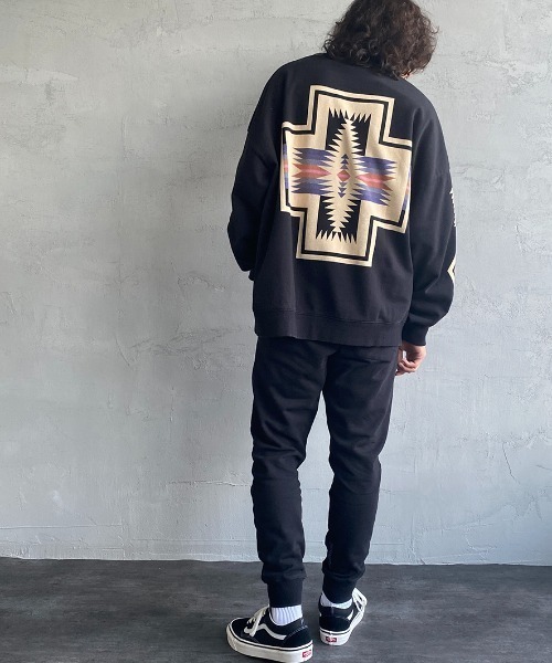 PENDLETON（ペンドルトン）の「【Begin 12月号掲載】[PENDLETON/ペンドルトン] 別注 バックプリントスウェット（スウェット・レディース・ホワイト/ブラック/ネイビー/グレー・S/M/L/XL）」の9枚目の写真