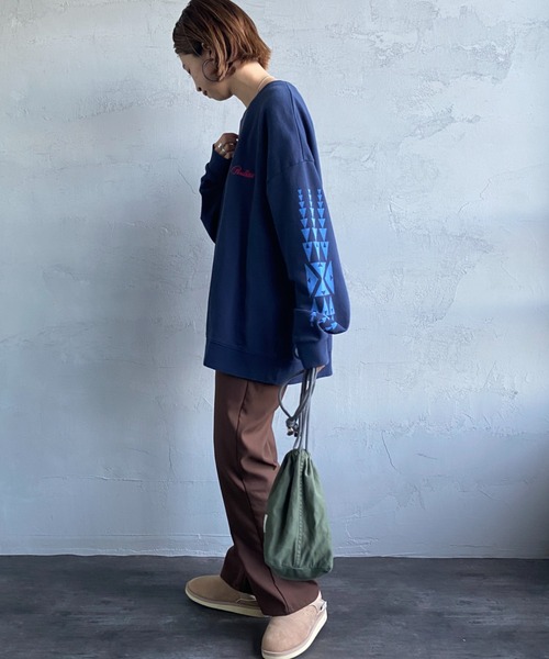 PENDLETON（ペンドルトン）の「【Begin 12月号掲載】[PENDLETON/ペンドルトン] 別注 バックプリントスウェット（スウェット・レディース・ホワイト/ブラック/ネイビー/グレー・S/M/L/XL）」の11枚目の写真