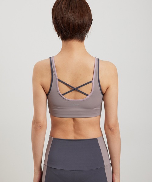 NERGY（ナージー）の「【Active Suit】バイカラークロップド スポーツブラ（ブラジャー・レディース・ブラック/ベージュ・S/M）」の12枚目の写真