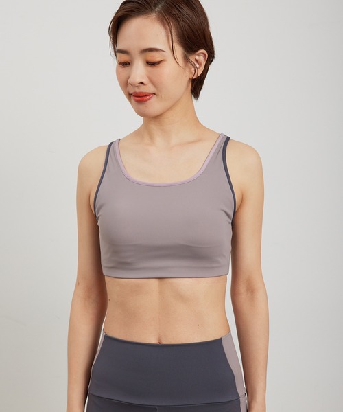 NERGY（ナージー）の「【Active Suit】バイカラークロップド スポーツブラ（ブラジャー・レディース・ブラック/ベージュ・S/M）」の11枚目の写真