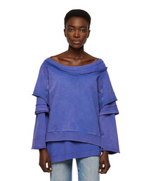 DIESEL | レディース スウェット プルオーバー レイヤード ルーズシルエット(スウェット)