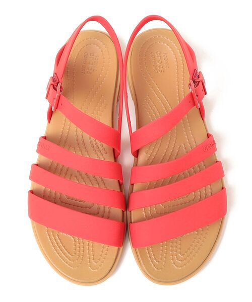 crocs(クロックス)の「crocs:トゥルム サンダル(サンダル・レディース・ブラック/レッド・23/24/22/25)」の6枚目の写真