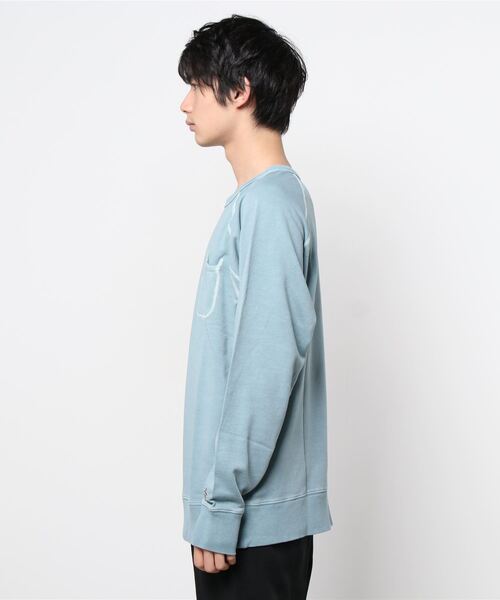 Munsingwear Grand-Slam（マンシングウェア　グランドスラム）の「ミニ裏毛クルーネックカットソー（Tシャツ/カットソー・メンズ・ネイビー/オレンジ/ブラウン/ブルー・S/L/XL/M）」の6枚目の写真