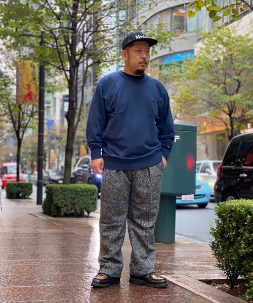 Munsingwear Grand-Slam（マンシングウェア　グランドスラム）の「ミニ裏毛クルーネックカットソー（Tシャツ/カットソー・メンズ・ネイビー/オレンジ/ブラウン/ブルー・S/L/XL/M）」の12枚目の写真