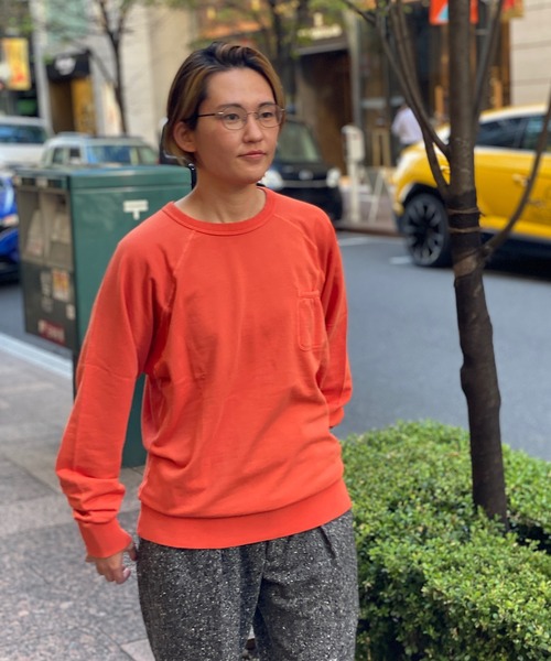 Munsingwear Grand-Slam（マンシングウェア　グランドスラム）の「ミニ裏毛クルーネックカットソー（Tシャツ/カットソー・メンズ・ネイビー/オレンジ/ブラウン/ブルー・S/L/XL/M）」の19枚目の写真