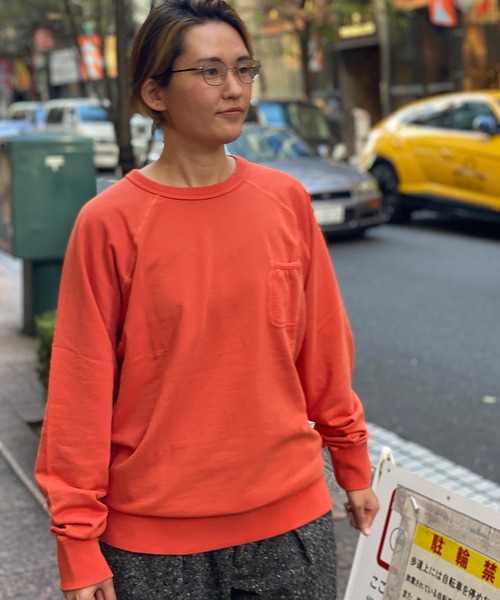 Munsingwear Grand-Slam（マンシングウェア　グランドスラム）の「ミニ裏毛クルーネックカットソー（Tシャツ/カットソー・メンズ・ネイビー/オレンジ/ブラウン/ブルー・S/L/XL/M）」の20枚目の写真