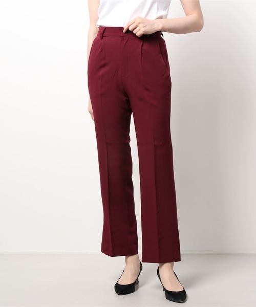 INGNI（イング）の「サイドスリットセミフレア／パンツ（その他パンツ・レディース・ブラウン/アイボリー/レッド/グリーン/オレンジ/ブラック/ボルドー/ピンク/ブラック系その他・FREE）」の8枚目の写真