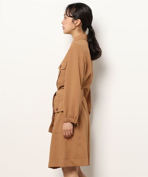 SEE BY CHLOE(シーバイクロエ)の「DRESS ベルトシャツドレス(ワンピース・レディース・ブラウン/ブラック・38/36)」の3枚目の写真