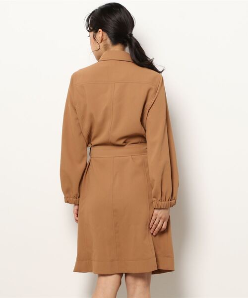 SEE BY CHLOE(シーバイクロエ)の「DRESS ベルトシャツドレス(ワンピース・レディース・ブラウン/ブラック・38/36)」の4枚目の写真