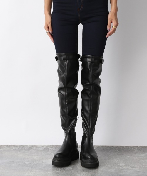 JEANASIS(ジーナシス)の「ストレッチニーハイブーツ/216015(ブーツ・レディース・ブラック・MEDIUM/LARGE)」の13枚目の写真