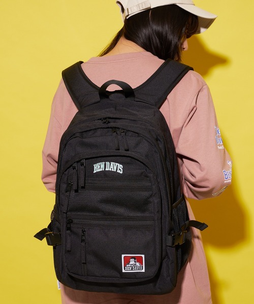 BEN DAVIS（ベンデイビス）の「【BEN DAVIS/ベンデイビス】メッシュXLバッグ    BDW-8142　バックパック（バックパック/リュック・メンズ・ブラック/レッド系その他/グリーン系その他/ホワイト/パープル/ブルー・FREE）」の4枚目の写真