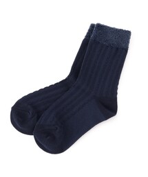 ◆穿き口シャギーフロートクルーソックス