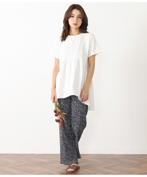 CHILLE(チル)の「アニマル柄ミニプリーツワイドパンツ(その他パンツ・レディース・ブラウン/ブルー/ブラック・FREE)」の12枚目の写真