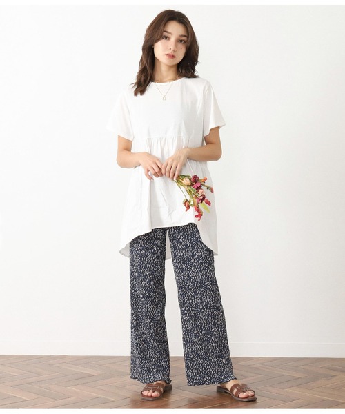 CHILLE(チル)の「アニマル柄ミニプリーツワイドパンツ(その他パンツ・レディース・ブラウン/ブルー/ブラック・FREE)」の13枚目の写真