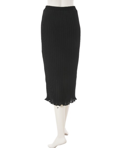 fifth（フィフス）の「ランダムプリーツ裾メロウタイトスカート（スカート・レディース・ブラック/ブルー/スモークピンク・MEDIUM）」の6枚目の写真