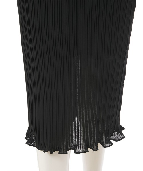 fifth（フィフス）の「ランダムプリーツ裾メロウタイトスカート（スカート・レディース・ブラック/ブルー/スモークピンク・MEDIUM）」の12枚目の写真