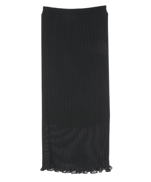 fifth（フィフス）の「ランダムプリーツ裾メロウタイトスカート（スカート・レディース・ブラック/ブルー/スモークピンク・MEDIUM）」の13枚目の写真