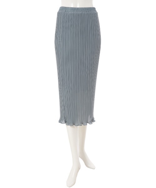 fifth（フィフス）の「ランダムプリーツ裾メロウタイトスカート（スカート・レディース・ブラック/ブルー/スモークピンク・MEDIUM）」の8枚目の写真