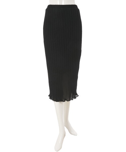 fifth（フィフス）の「ランダムプリーツ裾メロウタイトスカート（スカート・レディース・ブラック/ブルー/スモークピンク・MEDIUM）」の10枚目の写真