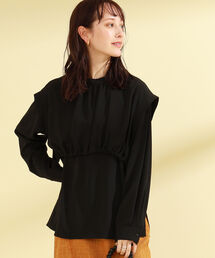 Ray BEAMS | Ray BEAMS / ヨークレイヤー クルーネック ブラウス(シャツ/ブラウス)