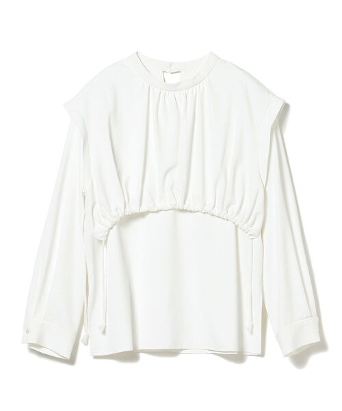 Ray BEAMS（レイビームス）の「Ray BEAMS / ヨークレイヤー クルーネック ブラウス（シャツ/ブラウス・レディース・オフホワイト/ブラック・ONE SIZE）」の18枚目の写真