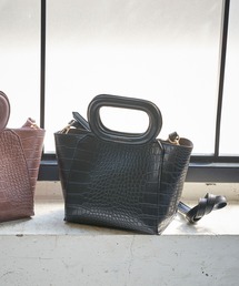 ROPE' PICNIC | 【軽量】オーバルハンドル クロコ型押しミニトート&ショルダーバッグ(ショルダーバッグ)