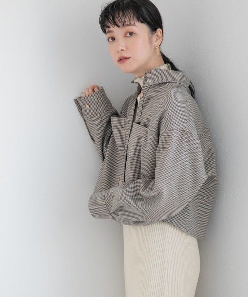 LOWRYS FARM(ローリーズファーム)の「チェックスクエアショートシャツLS 214850(シャツ/ブラウス・レディース・ベージュ/ブルー・FREE)」の21枚目の写真