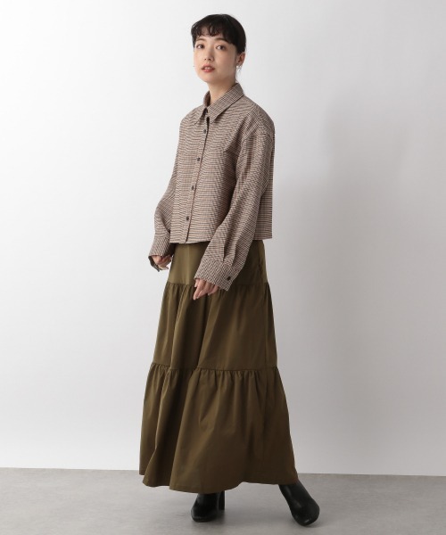 LOWRYS FARM(ローリーズファーム)の「チェックスクエアショートシャツLS 214850(シャツ/ブラウス・レディース・ベージュ/ブルー・FREE)」の11枚目の写真