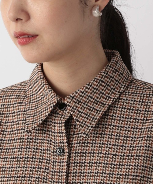 LOWRYS FARM(ローリーズファーム)の「チェックスクエアショートシャツLS 214850(シャツ/ブラウス・レディース・ベージュ/ブルー・FREE)」の14枚目の写真