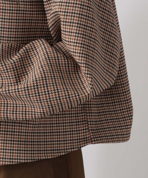 LOWRYS FARM(ローリーズファーム)の「チェックスクエアショートシャツLS 214850(シャツ/ブラウス・レディース・ベージュ/ブルー・FREE)」の4枚目の写真