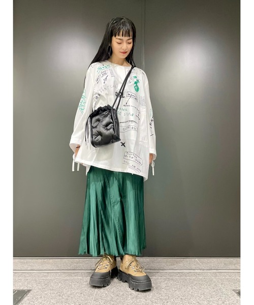 DIESEL（ディーゼル）の「レディース シャツ ブラウス グラフィック 長袖 オーバーサイズ（シャツ/ブラウス・レディース・ホワイト系その他・X-SMALL）」の7枚目の写真