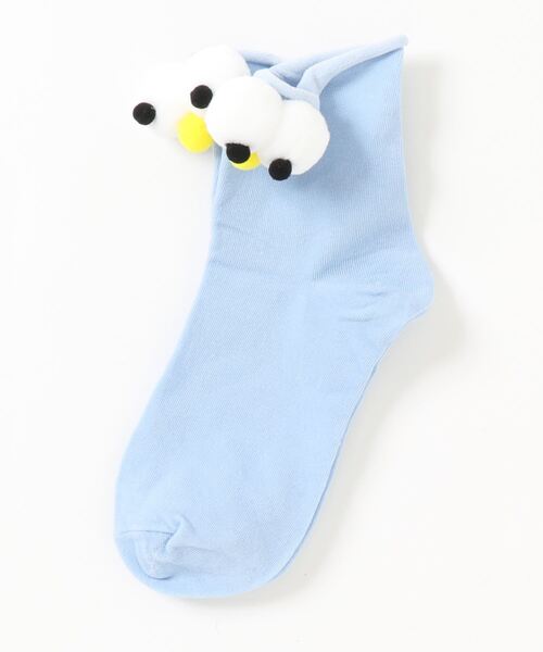 Anuenue（アヌエヌエ）の「キョロキョロ付き ショートソックス靴下（ソックス/靴下・キッズ・ホワイト/ライトブルー/ブラック/ベージュ/パープル/グレー/レッド/イエロー/オレンジ/ブルー/グリーン/ダークグレー/マスタード/ワインレッド/ライトパープル/ピンク/ライトピンク/サーモンピンク/黄緑系/ピンク系1・FREE）」の8枚目の写真